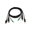 KVM Cable - Each end (1) USB, (2) DisplayPort, (1) 3.5mm Audio, 6-ft. (1.8-m)