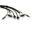 Secure KVM Switch Cable, DVI, USB, 3.5mm Audio, 3m